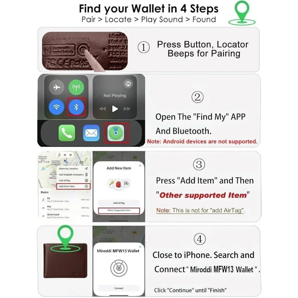 Men's Brown Pu Leather Design Smart Bifold Blocking Wallet Card Classic